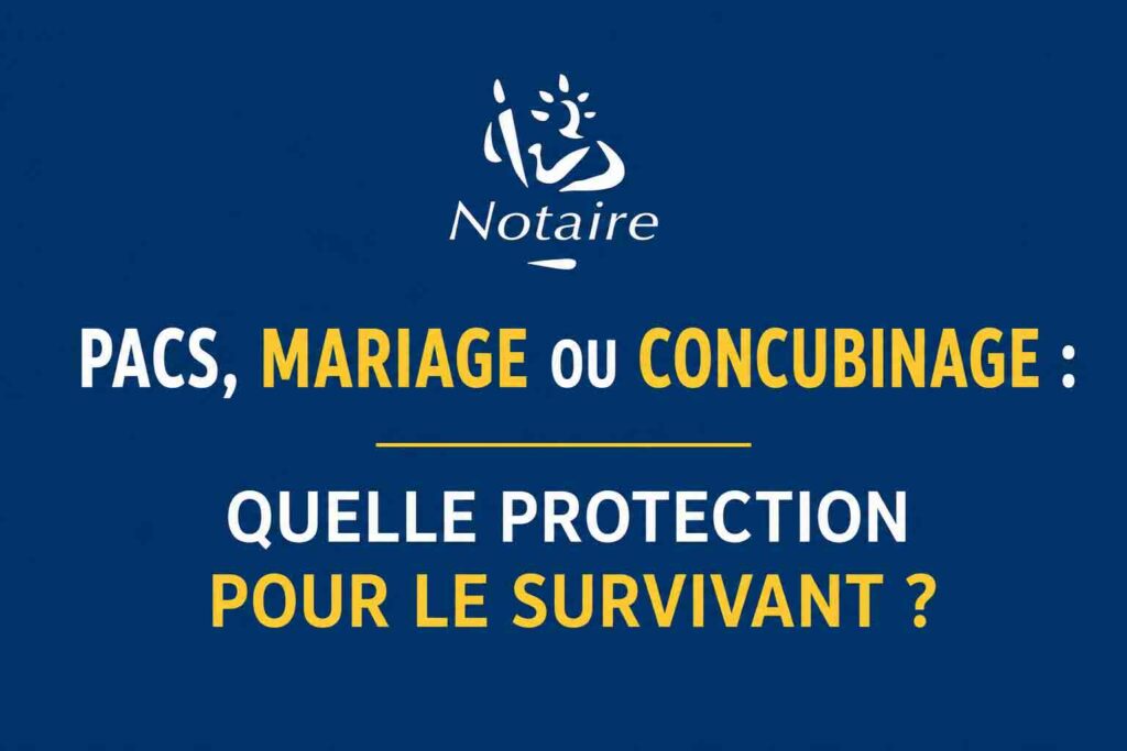 Logo Notaire question protection survivant PACS mariage concubinage
